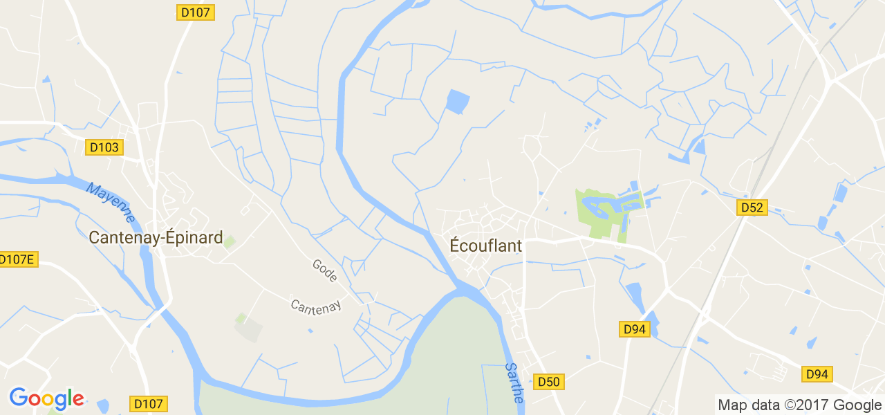 map de la ville de Écouflant