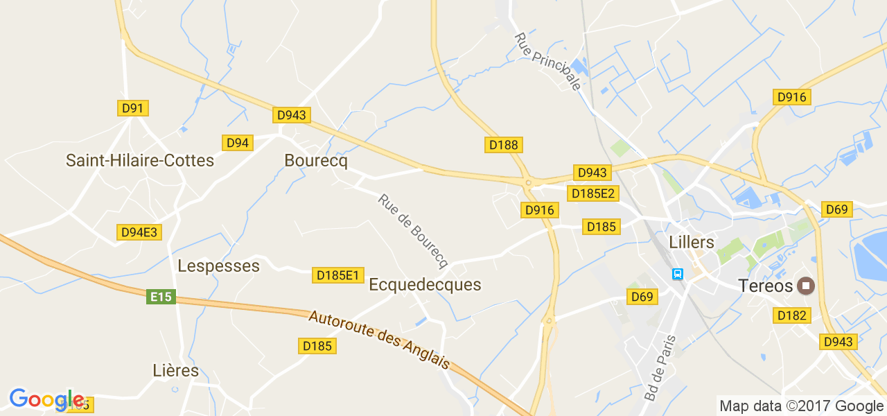 map de la ville de Ecquedecques