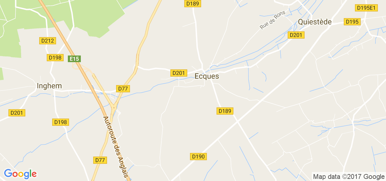map de la ville de Ecques