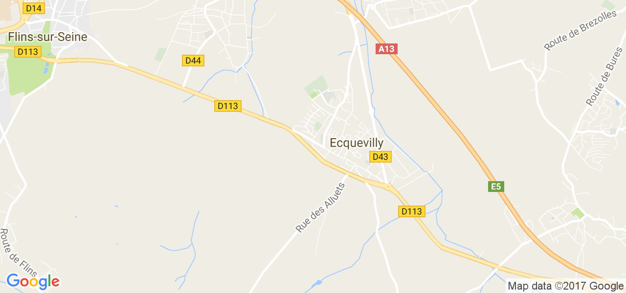 map de la ville de Ecquevilly