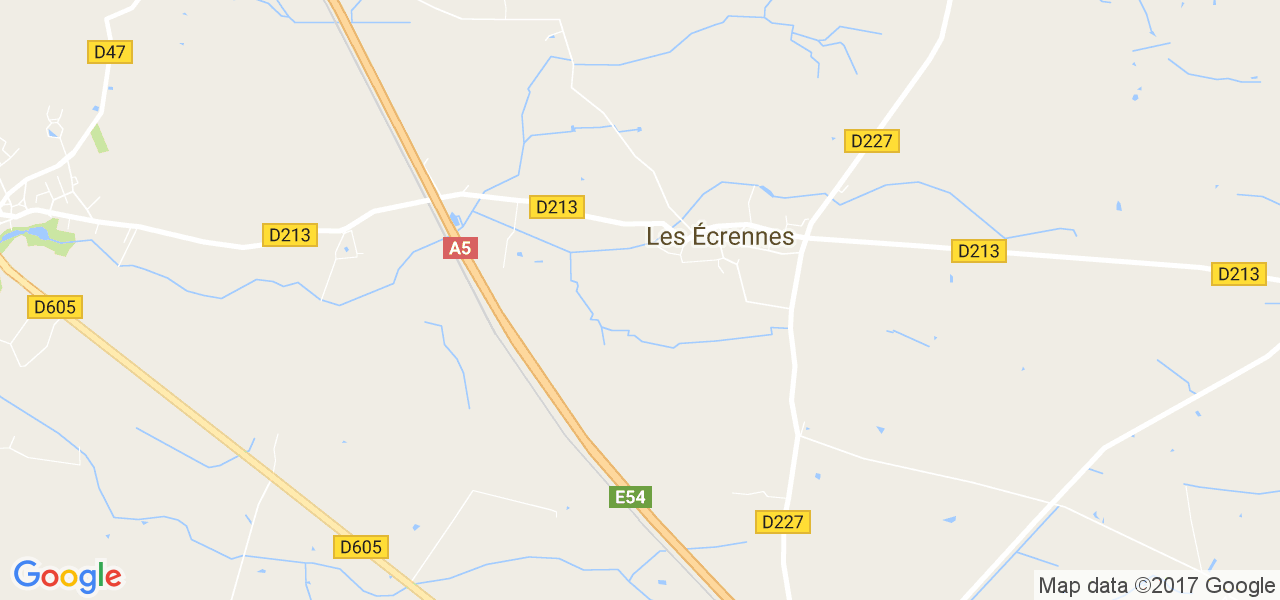 map de la ville de Écrennes