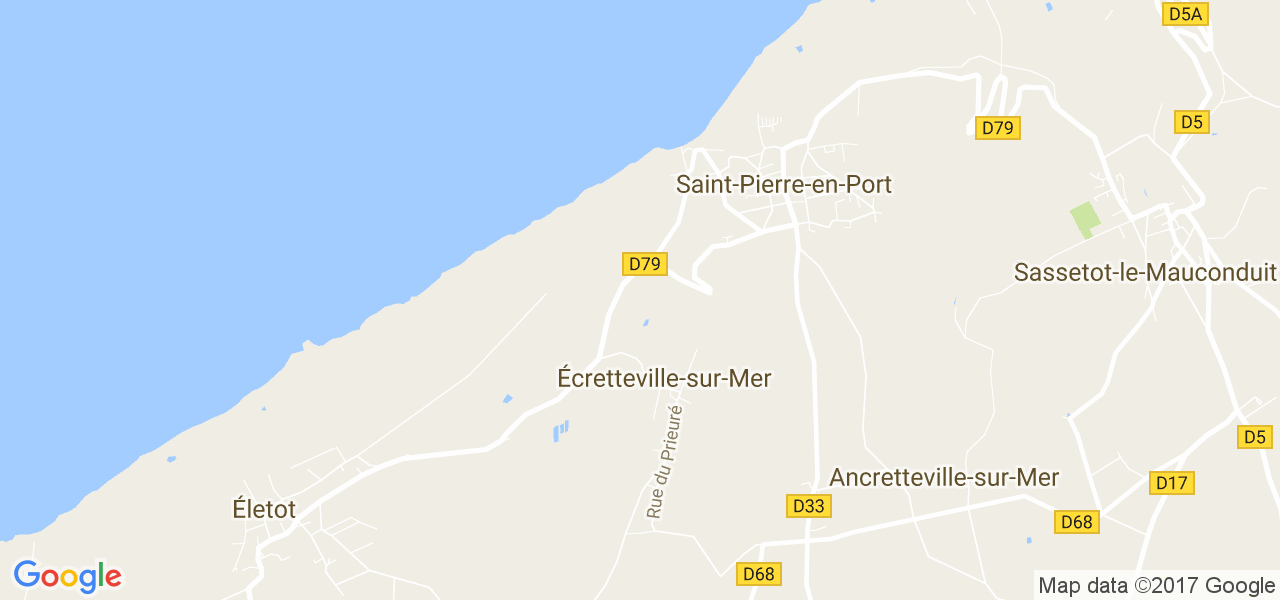 map de la ville de Écretteville-sur-Mer