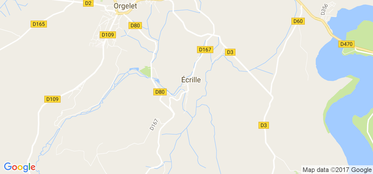 map de la ville de Écrille