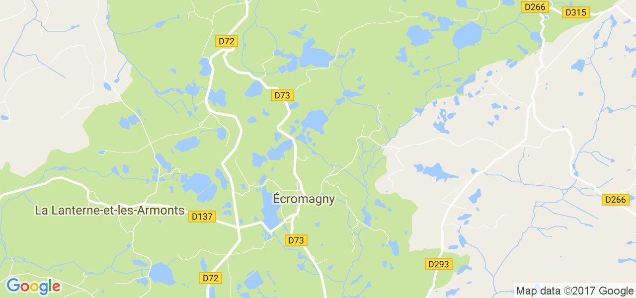 map de la ville de Écromagny