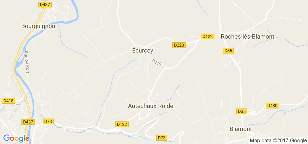 map de la ville de Écurcey