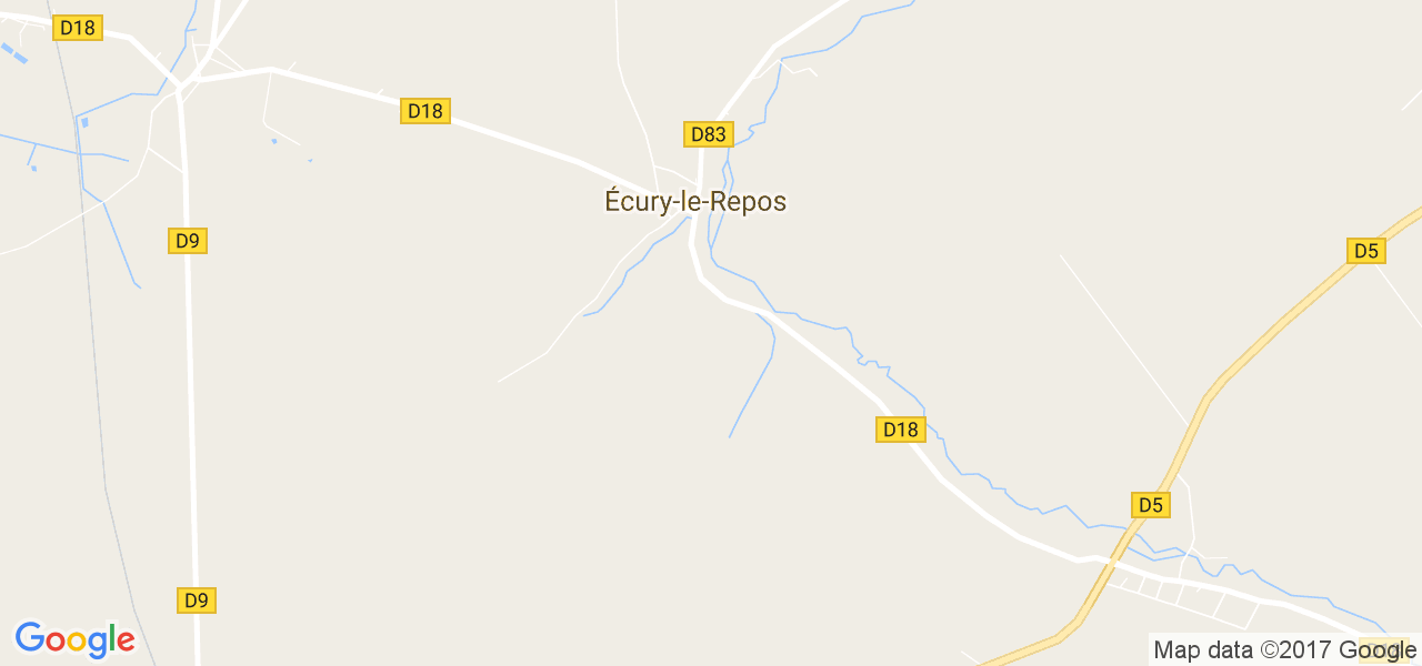 map de la ville de Écury-le-Repos