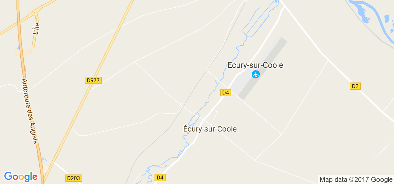 map de la ville de Écury-sur-Coole