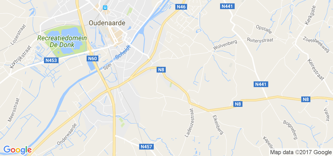 map de la ville de Edelare