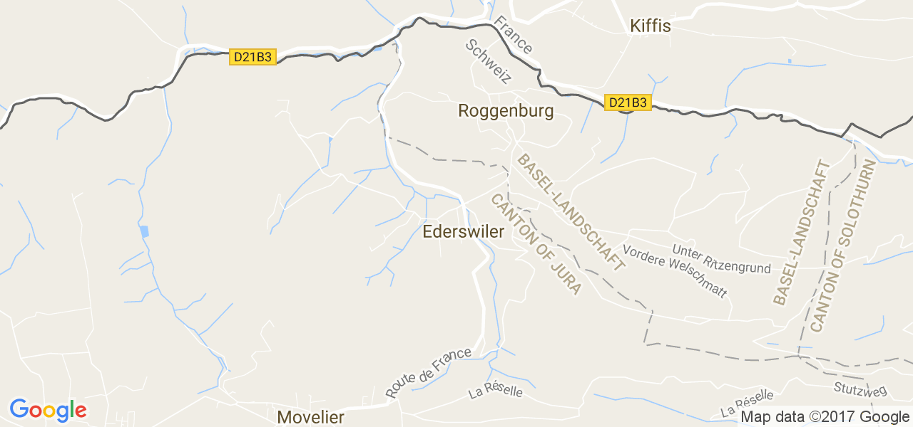 map de la ville de Ederswiler