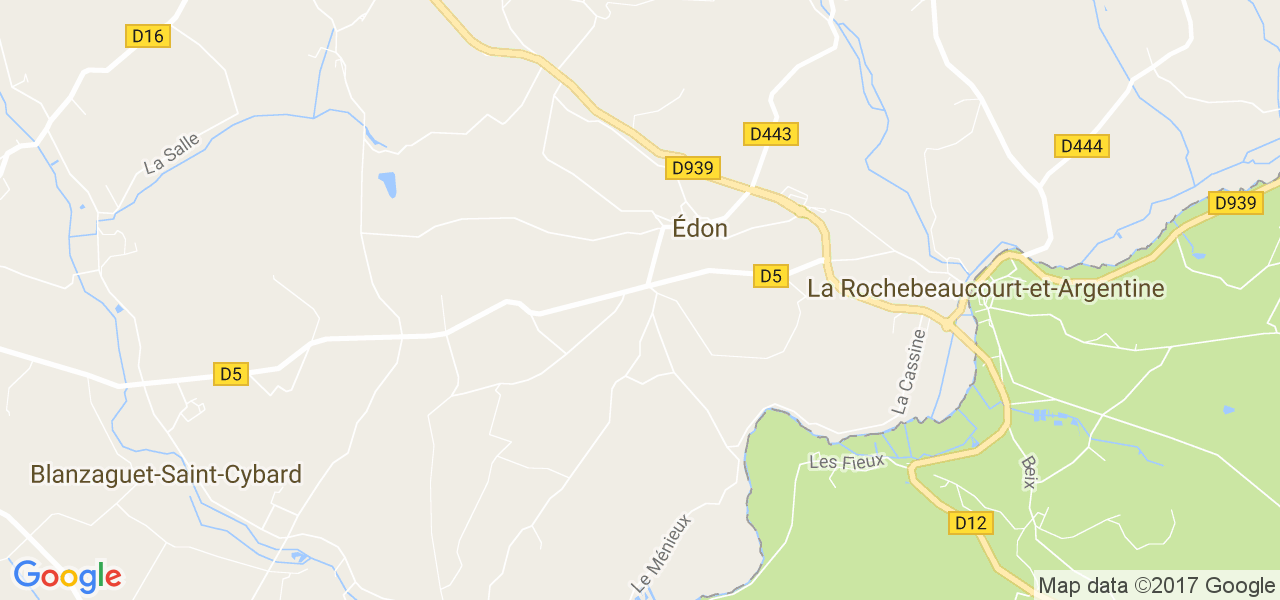 map de la ville de Édon