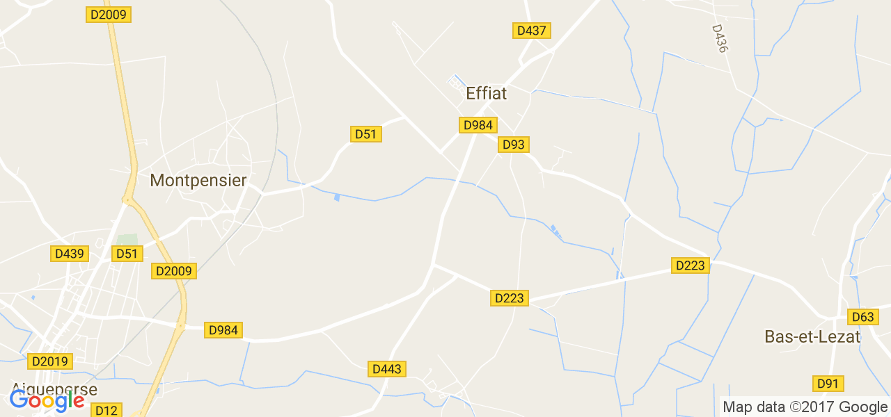 map de la ville de Effiat