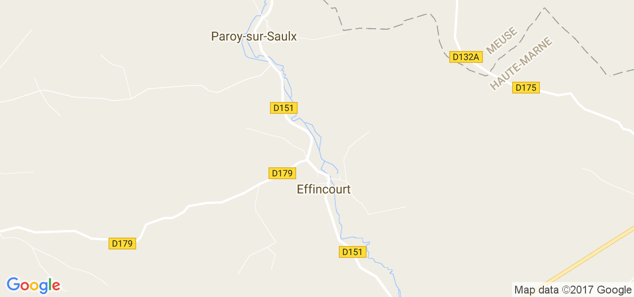 map de la ville de Effincourt