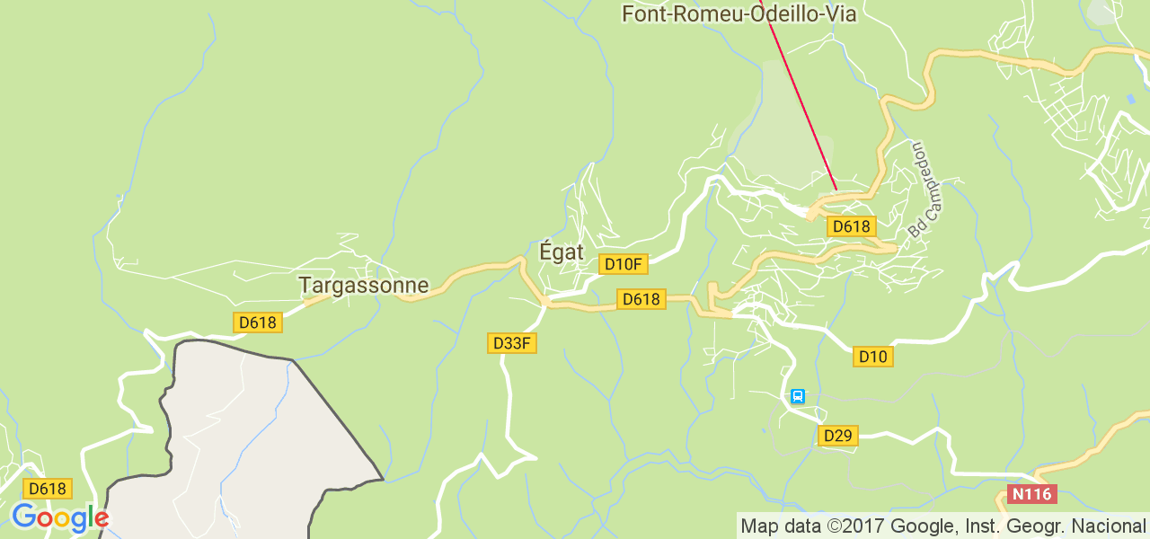 map de la ville de Égat