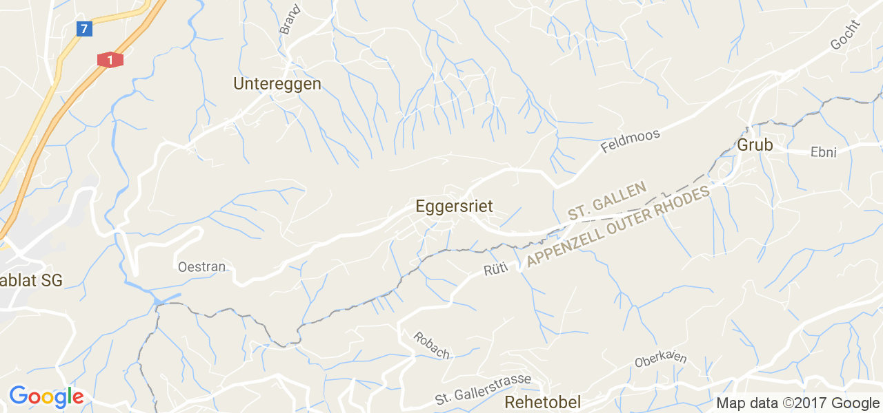 map de la ville de Eggersriet