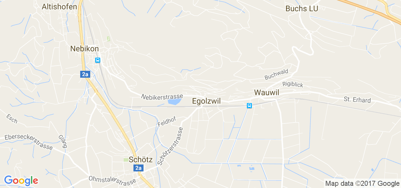 map de la ville de Egolzwil