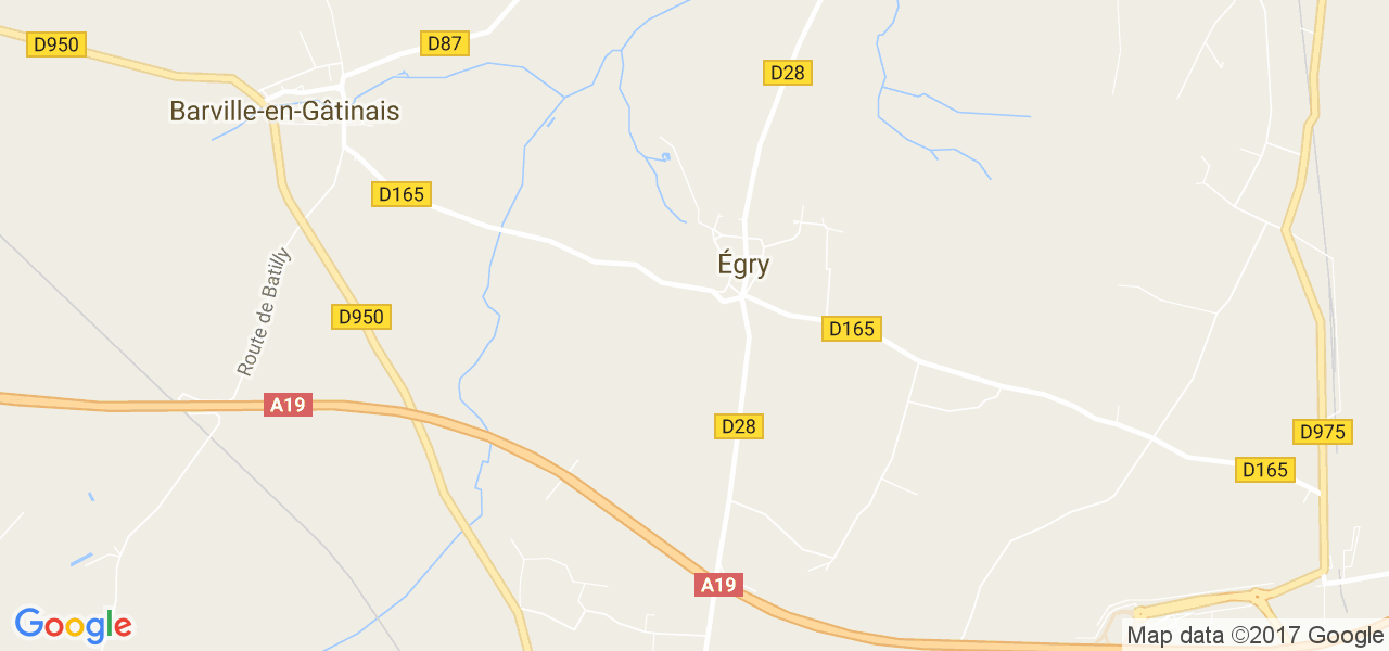 map de la ville de Égry