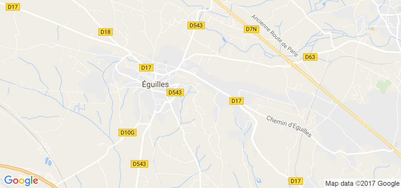 map de la ville de Éguilles