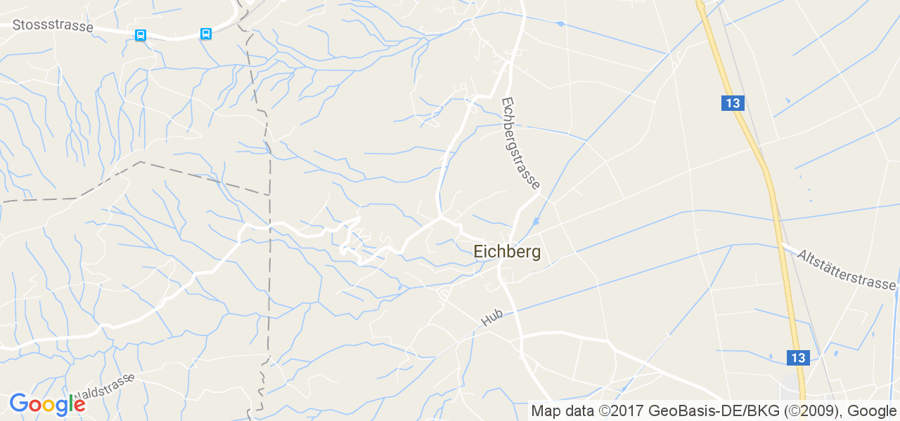 map de la ville de Eichberg