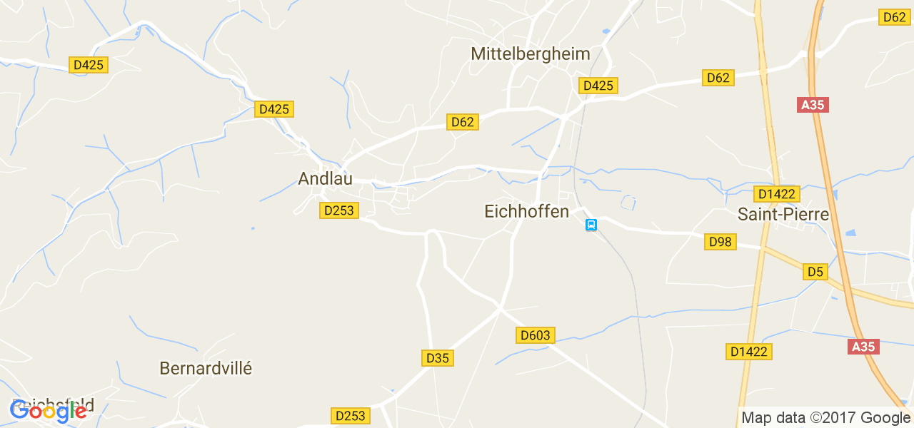 map de la ville de Eichhoffen