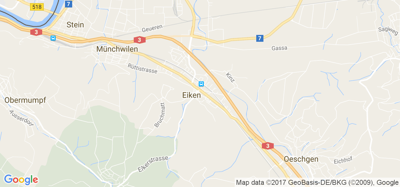 map de la ville de Eiken