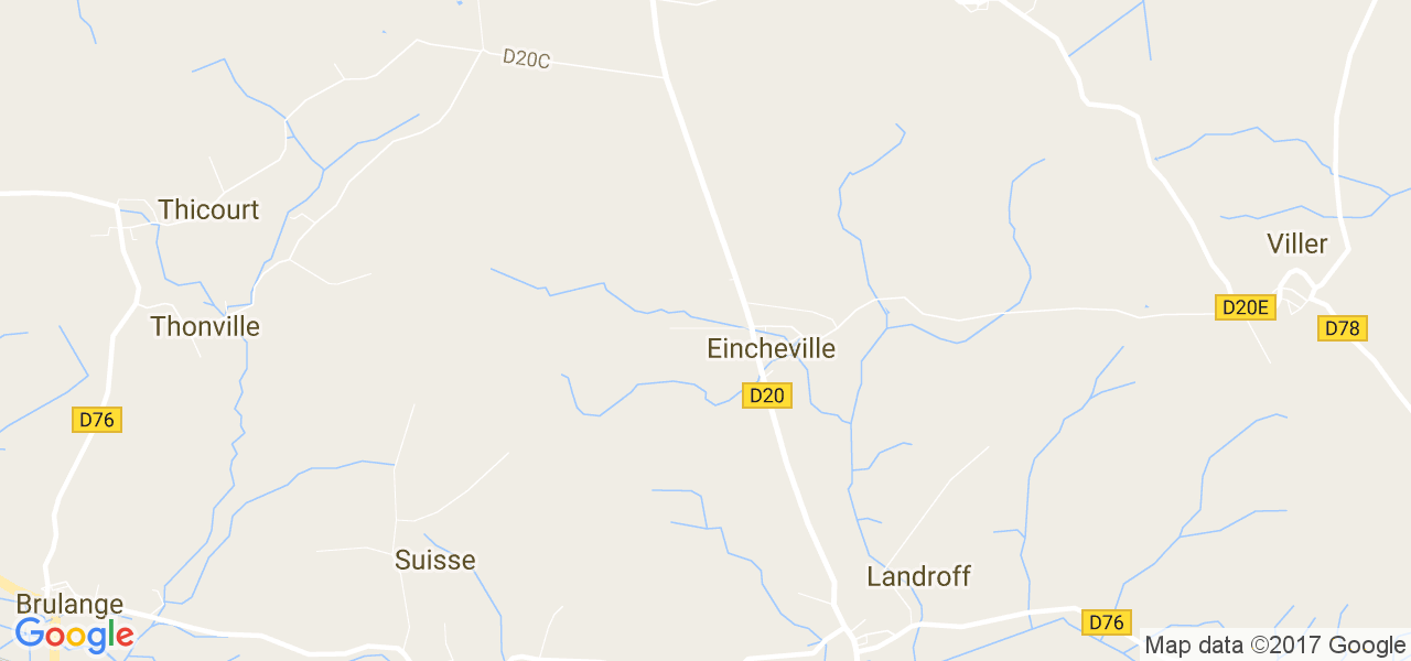 map de la ville de Eincheville