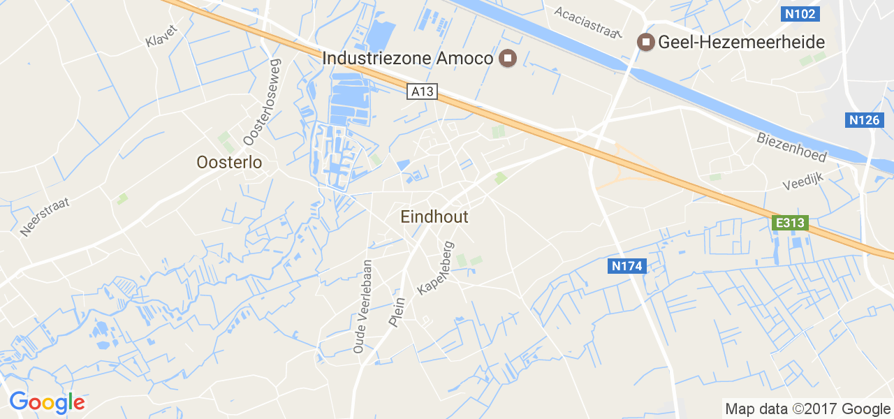 map de la ville de Eindhout