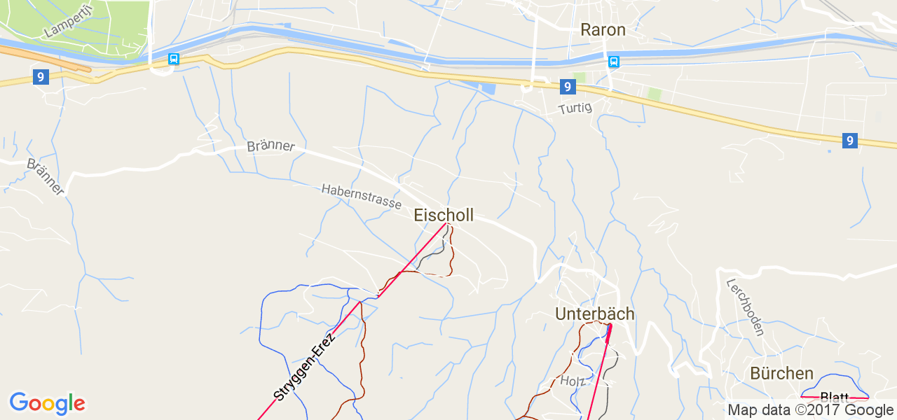 map de la ville de Eischoll