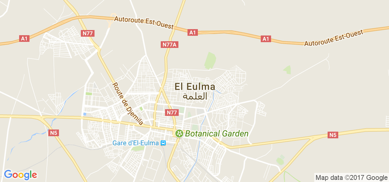 map de la ville de El Eulma