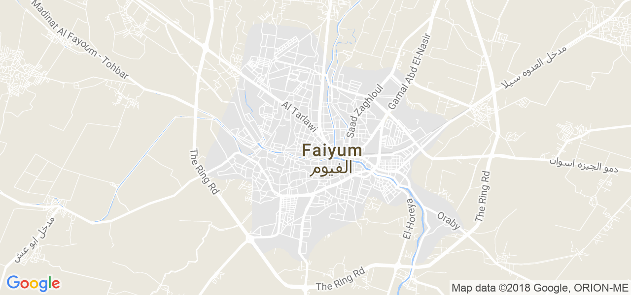 map de la ville de El Faiyum