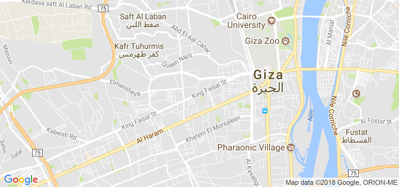 map of the city of El Giza