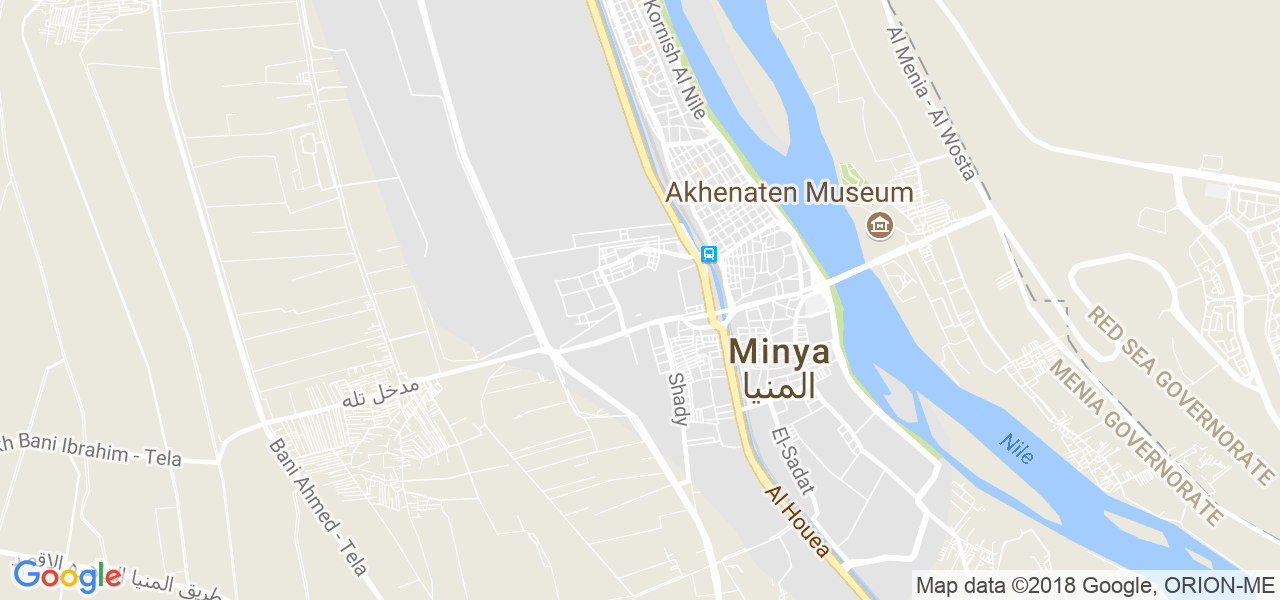 map de la ville de El Minya