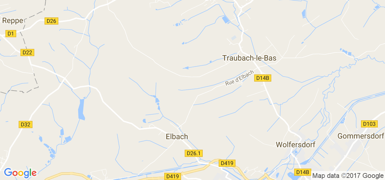 map de la ville de Elbach