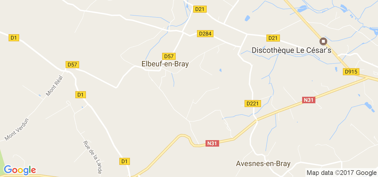 map de la ville de Elbeuf-en-Bray