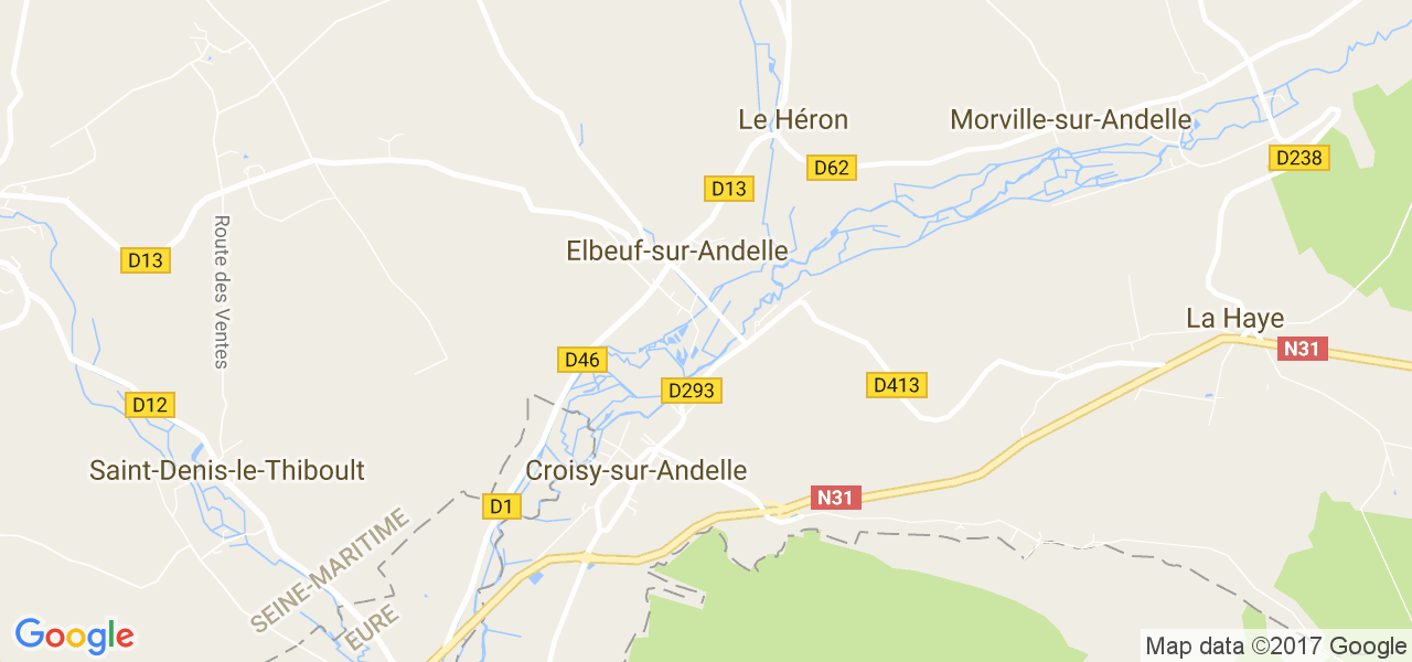 map de la ville de Elbeuf-sur-Andelle