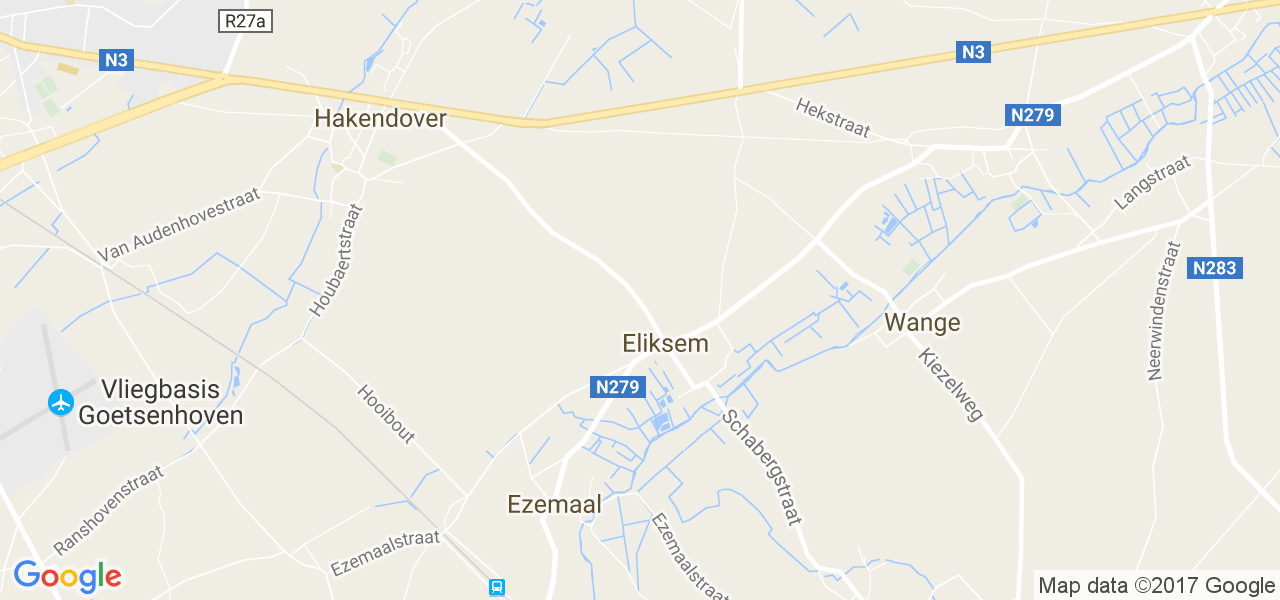 map de la ville de Eliksem