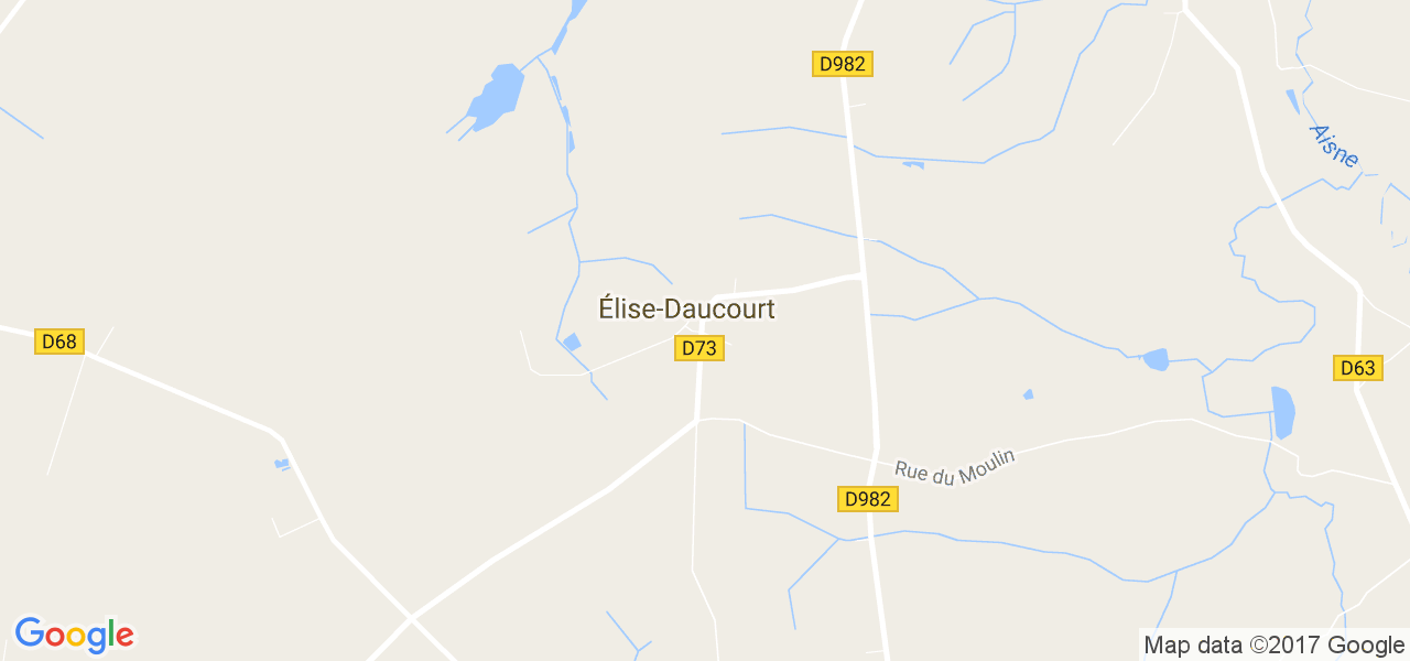 map de la ville de Élise-Daucourt