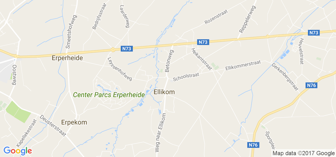 map de la ville de Ellikom