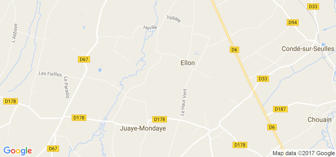 map de la ville de Ellon