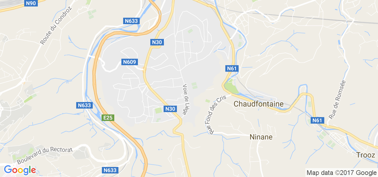 map de la ville de Embourg