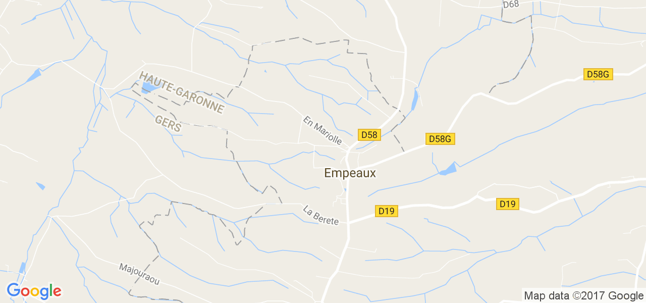 map de la ville de Empeaux