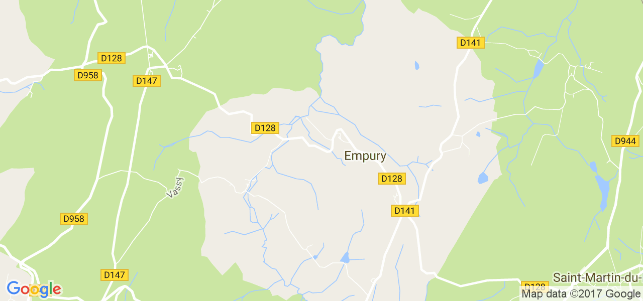 map de la ville de Empury