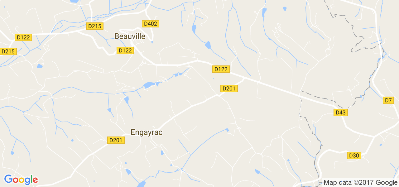 map de la ville de Engayrac