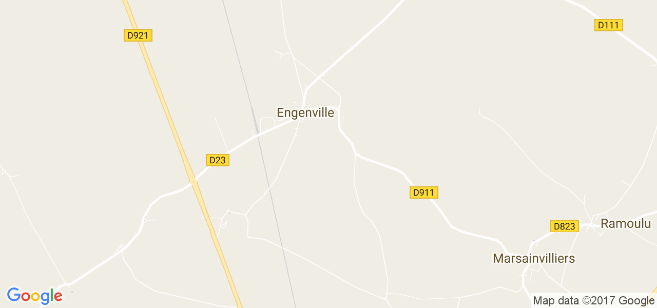 map de la ville de Engenville