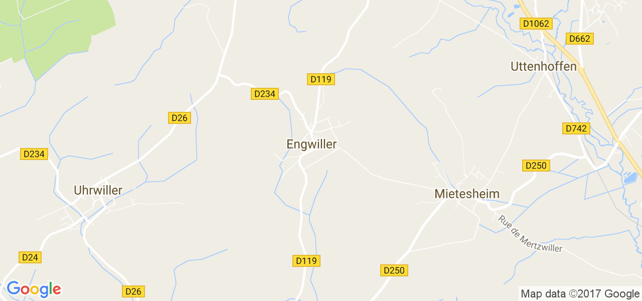 map de la ville de Engwiller