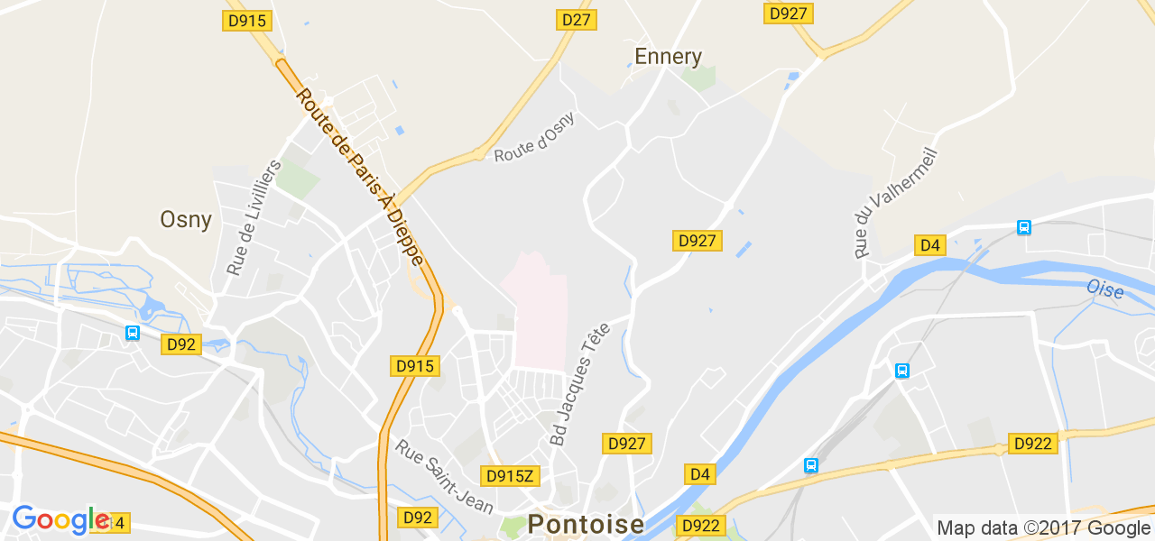 map de la ville de Ennery