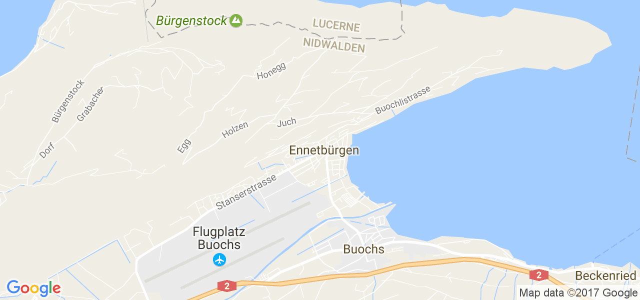 map de la ville de Ennetbürgen