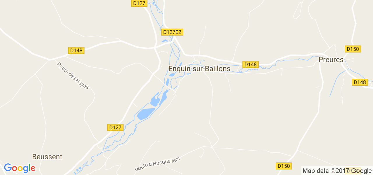 map de la ville de Enquin-sur-Baillons