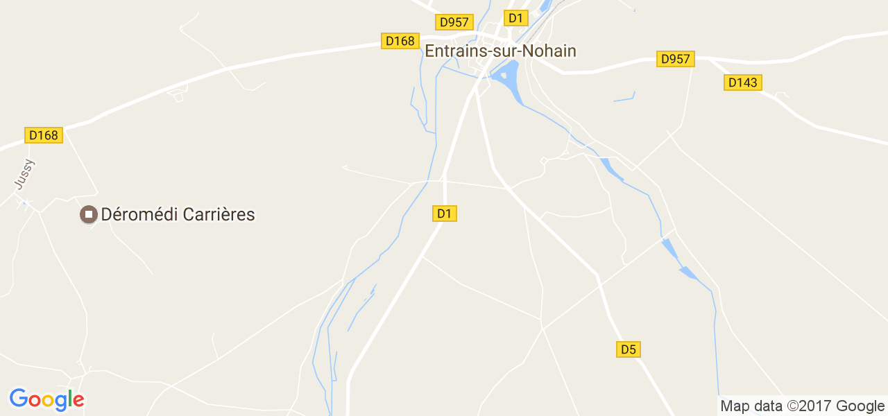 map de la ville de Entrains-sur-Nohain