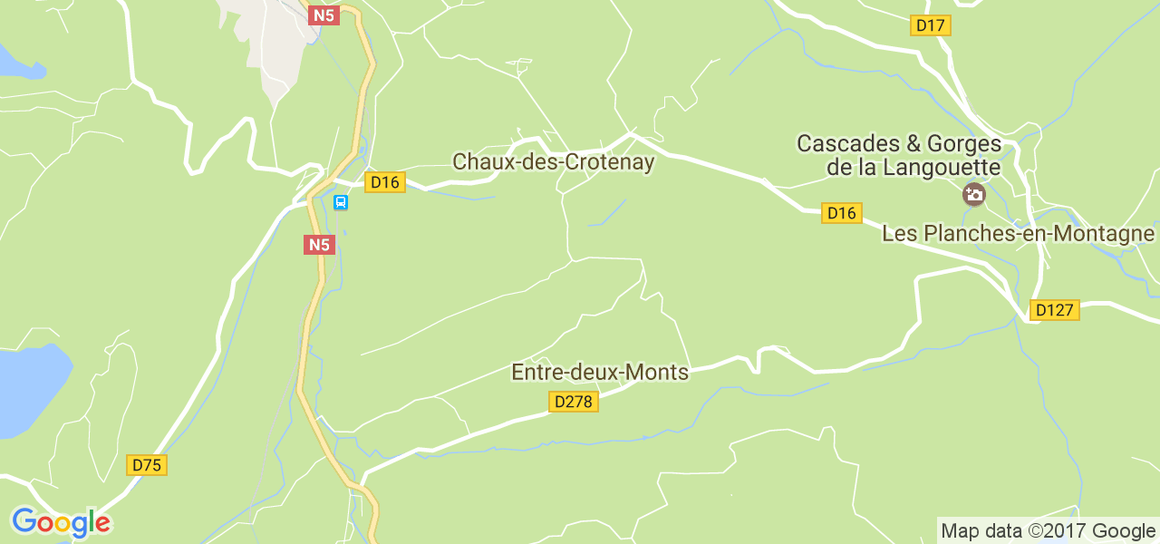 map de la ville de Entre-deux-Monts