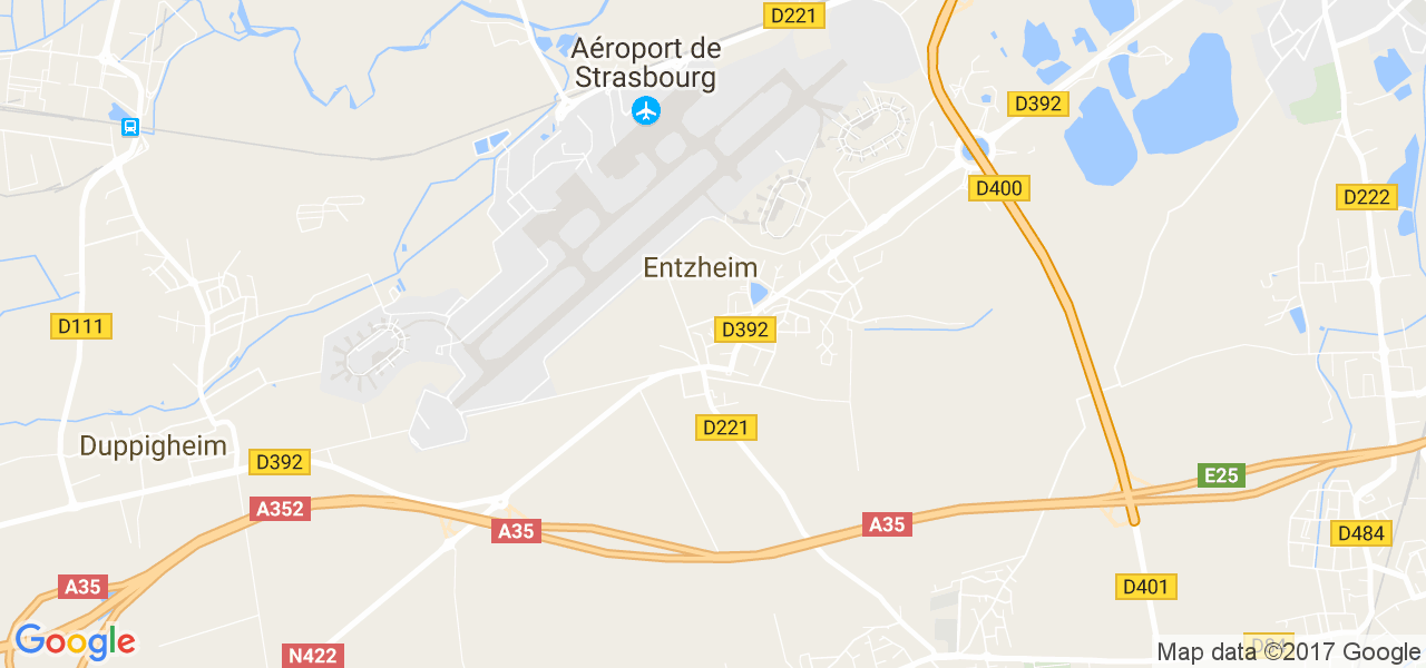 map de la ville de Entzheim